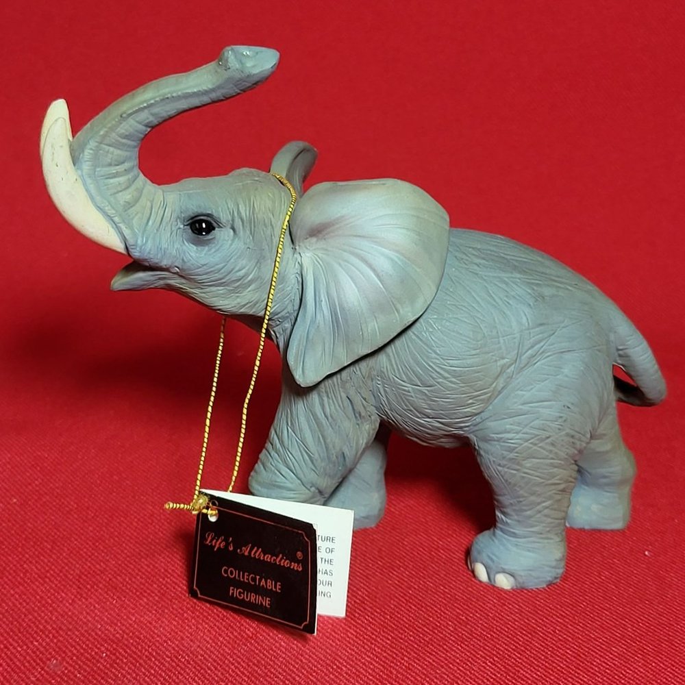 Lifes Attractions Elephant Trunk Up Figurine